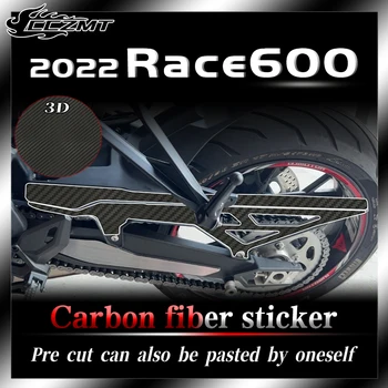 Для наклеек QJMOTOR Race 600 2022, 3D-наклеек из защитной пленки для кузова из углеродного волокна, водонепроницаемых и солнцезащитных модификаций