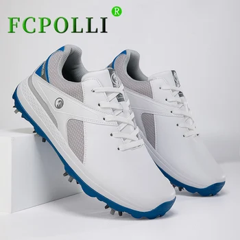 2023 Новые мужские туфли для гольфа, высококачественная спортивная обувь, мужские нескользящие шипы, дизайнерская спортивная обувь для мужчин, тренирующихся в гольфе,