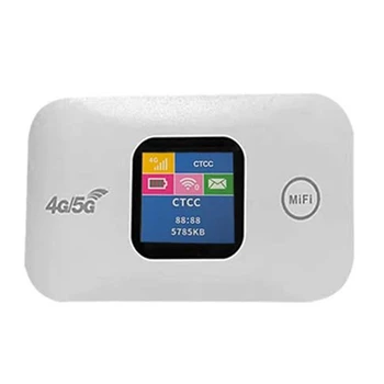 1 шт. Портативный 4G Wifi роутер Mifi 150 Мбит/с Автомобильная мобильная точка доступа беспроводной связи Wifi Цветной экран со слотом для sim-карты Поддержка 10 пользователей