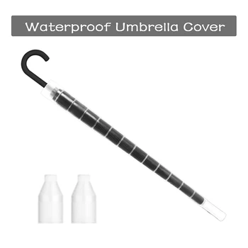 Пластиковый непромокаемый автомобильный выдвижной чехол для зонта, водонепроницаемый чехол, домашний держатель для рукавов, непромокаемый зонт, прозрачный