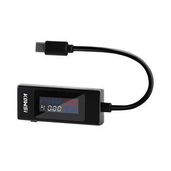 KOWSI KWS-065C Type-C USB-C Измеритель напряжения 4-30 В, Временной Амперметр, Цифровой Монитор, USB Зарядное Устройство, Тестер, Измеритель мощности