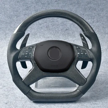 Индивидуальное рулевое колесо из 100% настоящего углеродного волокна для Mercedes-Benz C-Class 2013-G Class 2013-2018 M-Class 2012-2015