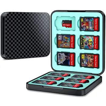 Чехол для игровых карт Совместим с Nintendo Switch для хранения игр 12 игровых картриджей Switch Защитная оболочка Сумка для хранения переключателей
