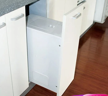 Ящик для риса в шкафу, встроенное кухонное ведро для риса, выдвижная корзина для рисового шкафа бытового выдвижного типа