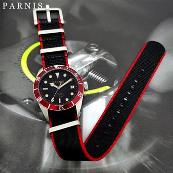 Parnis 41mm PA6050 21 Jewels Miyota Автоматические мужские часы сапфировые водонепроницаемые 10 АТМ
