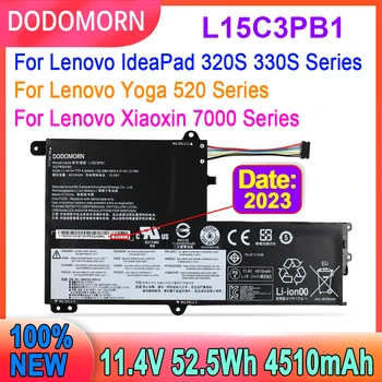 DODOMORN L15C3PB1 Аккумулятор для ноутбука Lenovo IdeaPad 330S-15IKB 330S-14IKB 320 S-15ISK L15M3PB0 L15C3PB1 L15L3PB0 11,4V 52,5Wh