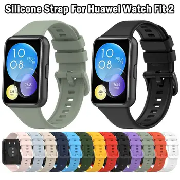 Силиконовый ремешок для Huawei Watch, 2 ремешка, смарт-ремешок для наручных часов, металлическая пряжка, спортивный сменный браслет, аксессуары Correa