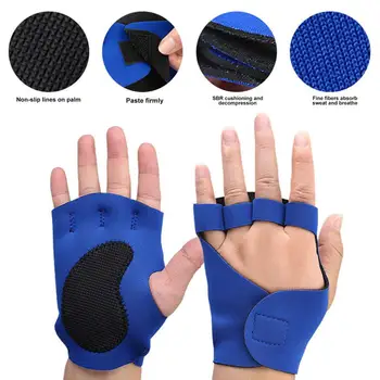 Перчатки для защиты ладоней, мягкие удобные перчатки для тренировок по тяжелой атлетике, противоскользящие перчатки для защиты ладоней для тренажерного зала для мужчин