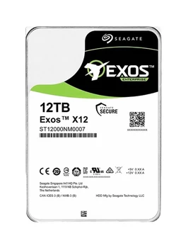 Жесткий диск корпоративного класса для S-eagate Exos 12 ТБ 3,5 дюйма 7200 Об /мин SATA 6 Гб / с 256 МБ для внутреннего жесткого диска, для мониторинга ha