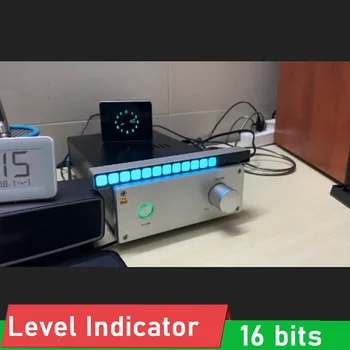16-битный индикатор уровня управления звуком, светодиодный индикатор Mono VU Meter, анализатор ритма, дисплей Аудио Музыкального спектра AGC Для автомобильного усилителя МОЩНОСТИ