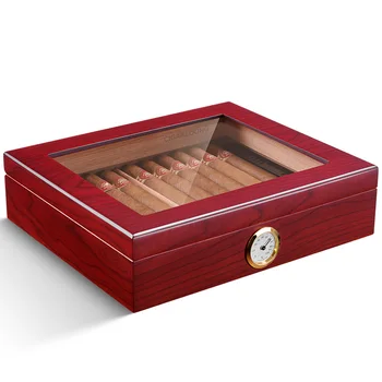 Коробка для сигар, увлажняющая коробка для жонглирования, испанский кедр, портативная сумка для сигар, большая емкость, герметичная увлажняющая коробка для сигар