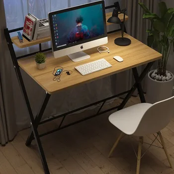 Не требующий установки Складной и портативный Простой рабочий стол для домашней спальни, письменный стол, Простой компьютерный стол для офиса на открытом воздухе