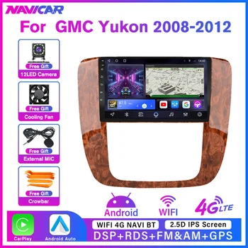 NAVICAR 2DIN Android 10,0 Автомобильный Радиоприемник Для GMC Yukon Chevrolet Tahoe Suburban 2008-2012 Автомобильный Мультимедийный Плеер Аудио GPS Навигация