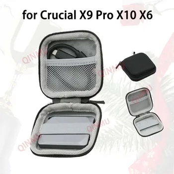 Чехол для переноски портативного SSD-накопителя Crucial X9 Pro X10 X6, сумка для инструментов, профессиональный прочный ящик для хранения динамиков EVA в твердом корпусе