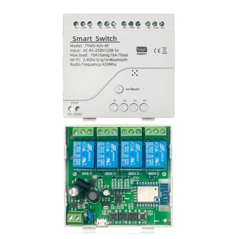 1 ШТ. Модуль Tuya Smart Switch Wifi Switch DIY Timer Модуль домашней автоматизации Smartlife Белый для Alexa Google Home