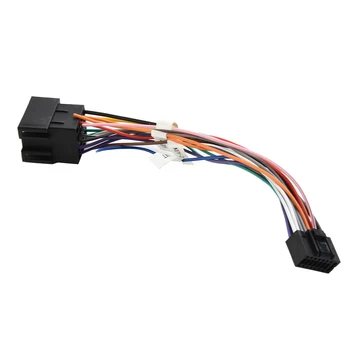 1 шт. 16-контактный кабель-адаптер ISO от штекера к штекерной розетке Проводка для авто Запасные части для салона Прочный