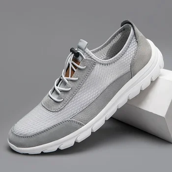 2023 Новая мужская сетчатая обувь, дышащая мужская повседневная обувь, удобная мужская спортивная обувь на открытом воздухе, мужская походная обувь для путешествий