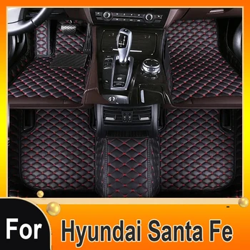 Автомобильные коврики для Hyundai Santa Fe TM 2013 ~ 2018 Водонепроницаемые накладки на 5 сидений Автомобильные коврики для полов Alfombra Para Auto Автомобильные аксессуары