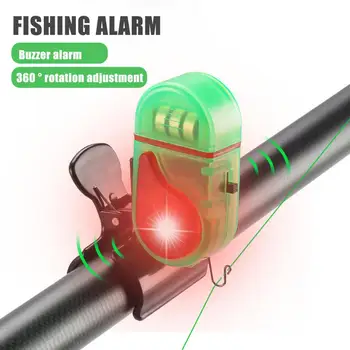Звуковой колокольчик для поклевки Улучшит впечатления от рыбалки благодаря электронным сигнализаторам поклевки с высоким децибеловым звуком, светодиодным лампочкам для легкой установки