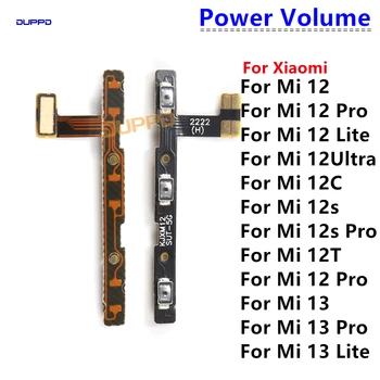 Оригинальный Гибкий Кабель Кнопки Регулировки громкости Питания Для Xiaomi Mi 12 12S 12T 13 Pro Lite Ultra 12s Pro Side Power Voulme Flex Cable Pa