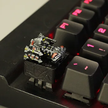 Колпачки для ключей Персонализированные клавиши ESC космического корабля, механическая клавиатура с поперечным валом, трехмерные игровые колпачки для ключей ручной работы, подарки