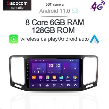 360 Камера CarPlay DSP Android 10 Автомобильное Радио 6G + 128G Для Фольксваген Шаран 2012-2019 4G LTE Мультимедийный Плеер GPS RDS Стерео