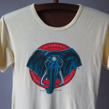 Компьютерная футболка ELEPHANT MEMORY SYSTEMS, винтажная футболка 80-х годов.