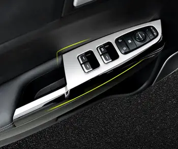 Для KIA Sportage 4 QL KX5 2016-2018 Дверные и оконные стекла подъемный переключатель Планки крышки Аксессуары из нержавеющей стали для укладки автомобилей