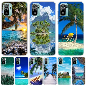 Летний Пляж Закат Море Пальма Для Xiaomi Redmi 10 12 10A 10C 12C 9 9A 9C 9T Чехол Для Телефона 8 8A 7 7A 6 6A S2 K20 K30 K40 Pro Cov