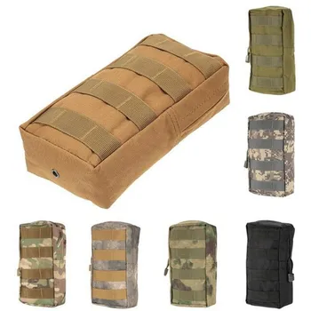 Тактический чехол Molle 1000D, уличная военно-тактическая поясная сумка EDC Molle, поясная сумка на молнии, прочный Поясной чехол, аксессуар для рюкзака