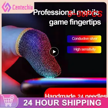 5 ~ 30 шт. Пара для игр PUBG, рукав для пальцев, дышащие кончики пальцев, защита от пота, противоскользящий чехол для пальцев, перчатки для большого пальца для мобильных устройств