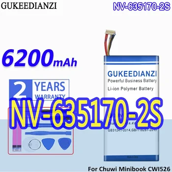 Аккумулятор GUKEEDIANZI Высокой Емкости NV-635170-2S NV6351702S 6200mAh Для Аккумуляторов планшетных ПК Chuwi Minibook CWI526