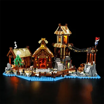 В НАЛИЧИИ комплект светодиодных ламп для набора строительных блоков 21343 Viking Village (модель не включена) Игрушки в подарок для детей
