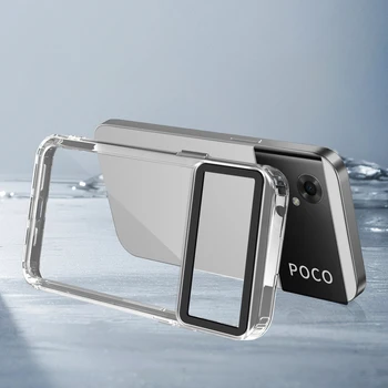 Роскошный противоударный чехол для телефона Poco M4 5G Poco M5 4G M4 Pro 4G Рамка из ТПУ, твердая пластиковая прозрачная крышка