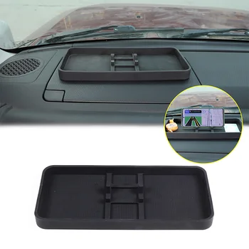 Для 2007-2021 Toyota FJ Cruiser черный автомобильный стайлинг приборной панели многофункциональное хранилище мобильного телефона противоскользящий коврик автомобильные аксессуары