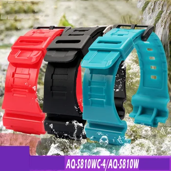Высококачественный Сменный ремешок Для Часов Casio G-shock AQ-S810W AEQ-110W AQS810W, Модный Силиконовый ремешок Для наручных часов, Ремешки для наручных часов