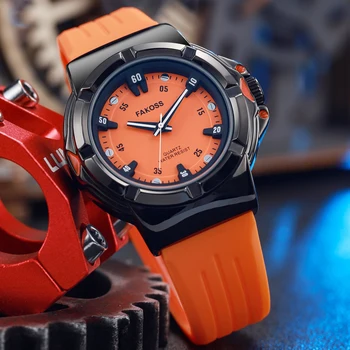 2024 Новые мужские часы от ведущего бренда, роскошный силиконовый ремешок, кварцевые наручные часы, водонепроницаемые, светящиеся, Модные, высококачественные Мужские часы