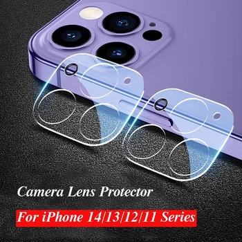 Защита HD камеры для iPhone 13 12 11 14 Pro Max Наклейки на заднюю панель Пленка для объектива Защитное кольцо из закаленного стекла