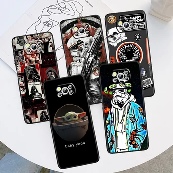Звездные Войны Йода Микки Чехол Для Телефона Xiaomi Mi Poco X5 X4 X3 M5 M5S M4 M3 F5 F4 F3 F2 C40 Pro GT NFC 5G Черный Чехол