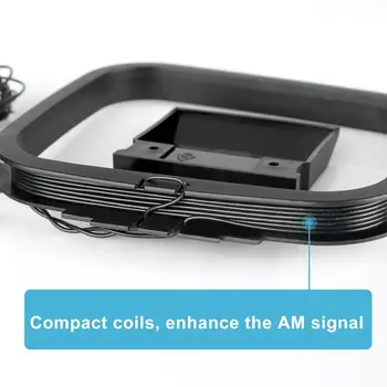 Петлевая Антенна Mini AM Radio Для приема радиосигнала Подходит Для системного Аудиоприемника Sony Sharp Hi-Fi с разъемом D9E9
