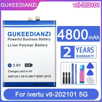 Сменный аккумулятор GUKEEDIANZI vtl202101 4800mAh для ivertu vtl-202101 5G