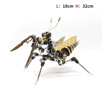 3D Металлическая модель головоломки насекомого DIY Механический Сборочный комплект Mantis Животные Пазлы игрушки для детей подарки взрослым модельные наборы Унисекс