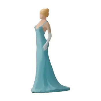Модель женщины 1/64, миниатюрная модель девушки для макета железнодорожной станции Fairy Garden