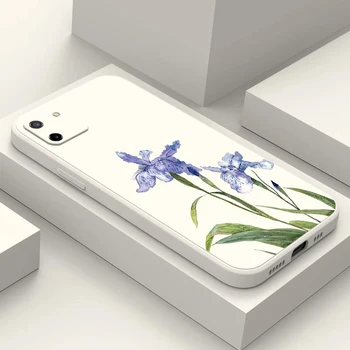 Чехол для телефона Realme 7i 8i 9 Pro Plus 9i C12 GT Neo 2 3 Narzo 20 30A фиолетовый цветок