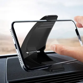 Автомобильный нескользящий держатель для телефона, простая черная подставка для мобильного GPS, универсальные автомобильные аксессуары для Samsung Xiaomi iPhone, вращение на 360