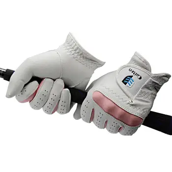 Женские перчатки для гольфа Из овчины, Дышащие Перчатки для гольфа, Износостойкие Нескользящие Аксессуары для гольфа