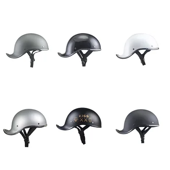 Легкие полуприкрытые винтажные шлемы - сочетание безопасности и стиля, мужские и женские шлемы-ковши для душевного спокойствия