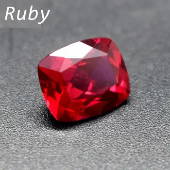 Натуральный Рубиновый Жир Прямоугольной Огранки 12x16mm 12.50 Cts для Изготовления Ювелирных Изделий Премиум-класса VVS Ruby UV Test Gemstone