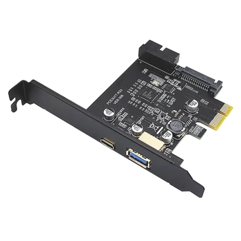 USB3.0 Type C Передняя карта адаптера PCIE С внутренней 19-контактной картой адаптера RENESAS D720201 Высокопроизводительный чип