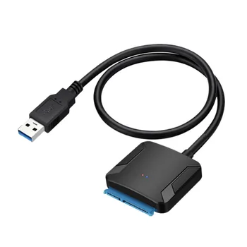 Адаптер USB 3.0 на Sata, кабель-конвертер 22Pin SataIII на USB3,0, адаптеры для 2,5-дюймового 3,5-дюймового жесткого диска Sata
